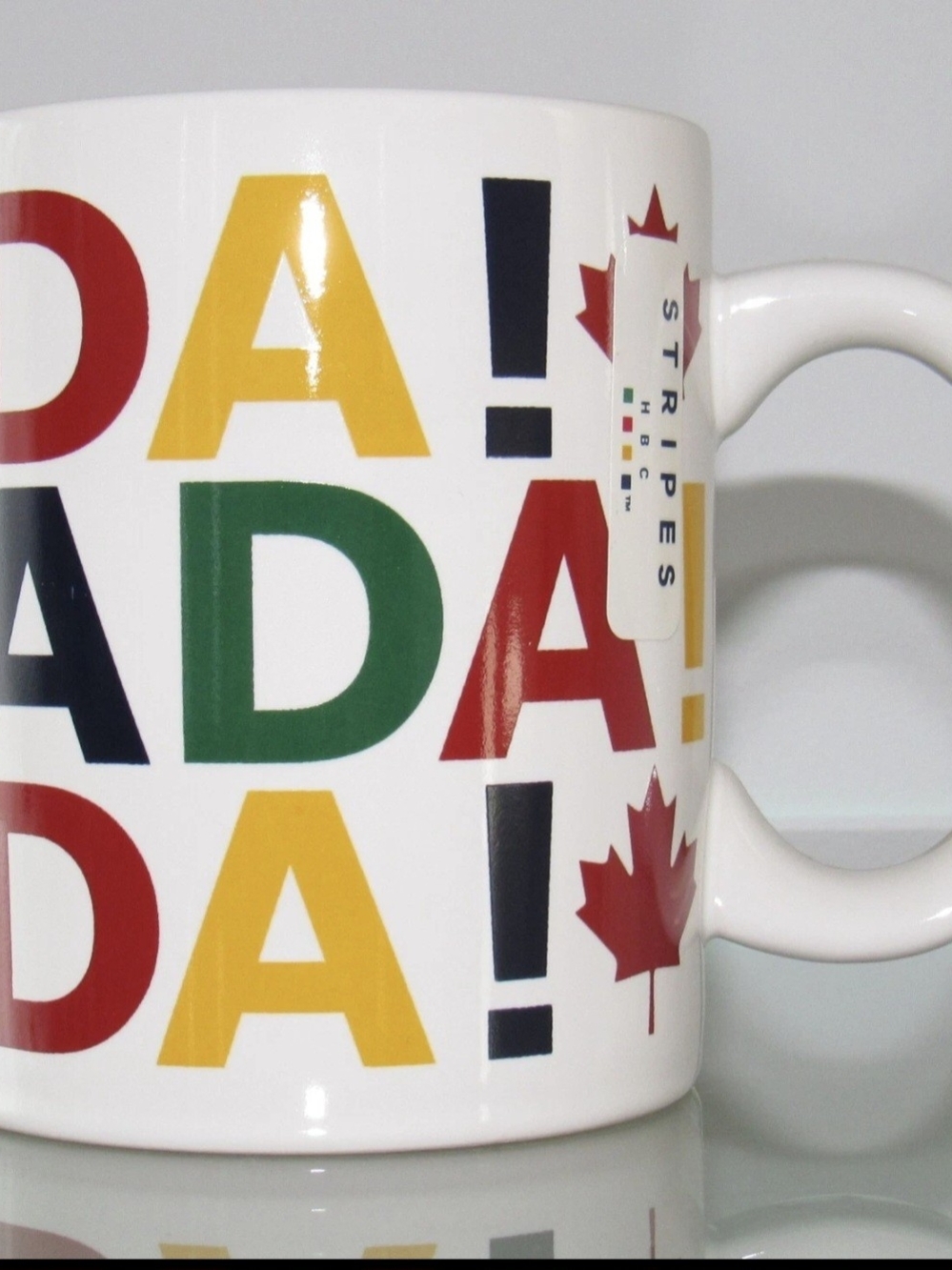 HUDSON'S BAY/LA BAIE D'HUDSON HBC STRIPES CANADA LARGE MUG COFFEE CUP 570ml NWT